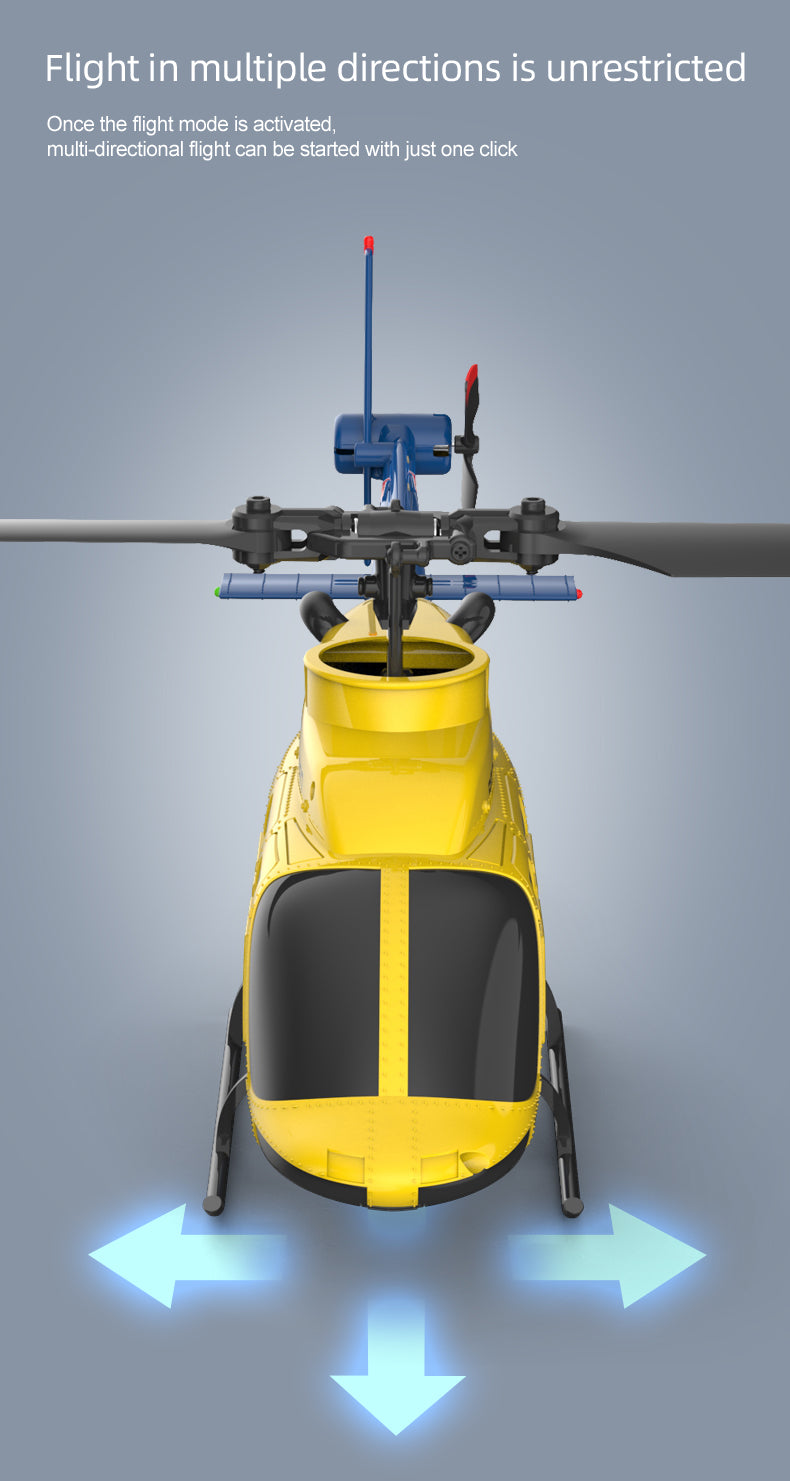 RC ERA A60 BELL 206 Mini Optical Flow RC Helicopter Model for Beginner RTF 90-Class 2.4G 4CH 1/42 - stirlingkit