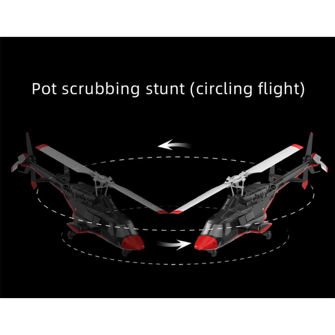 RC ERA A61 Micro RC Airwolf Helicopter 1/53 Scale Gyro with Optical Flow Altitude Hold RTF - stirlingkit