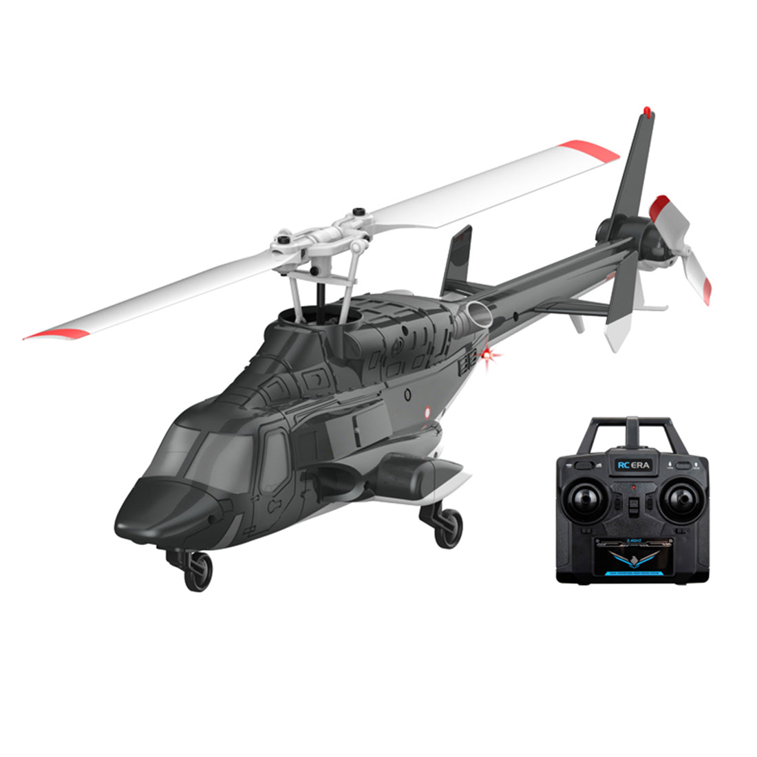 RC ERA A61 Micro RC Airwolf Helicopter 1/53 Scale Gyro with Optical Flow Altitude Hold RTF - stirlingkit