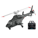 RC ERA A61 Micro RC Airwolf Helicopter 1/53 Scale Gyro with Optical Flow Altitude Hold RTF