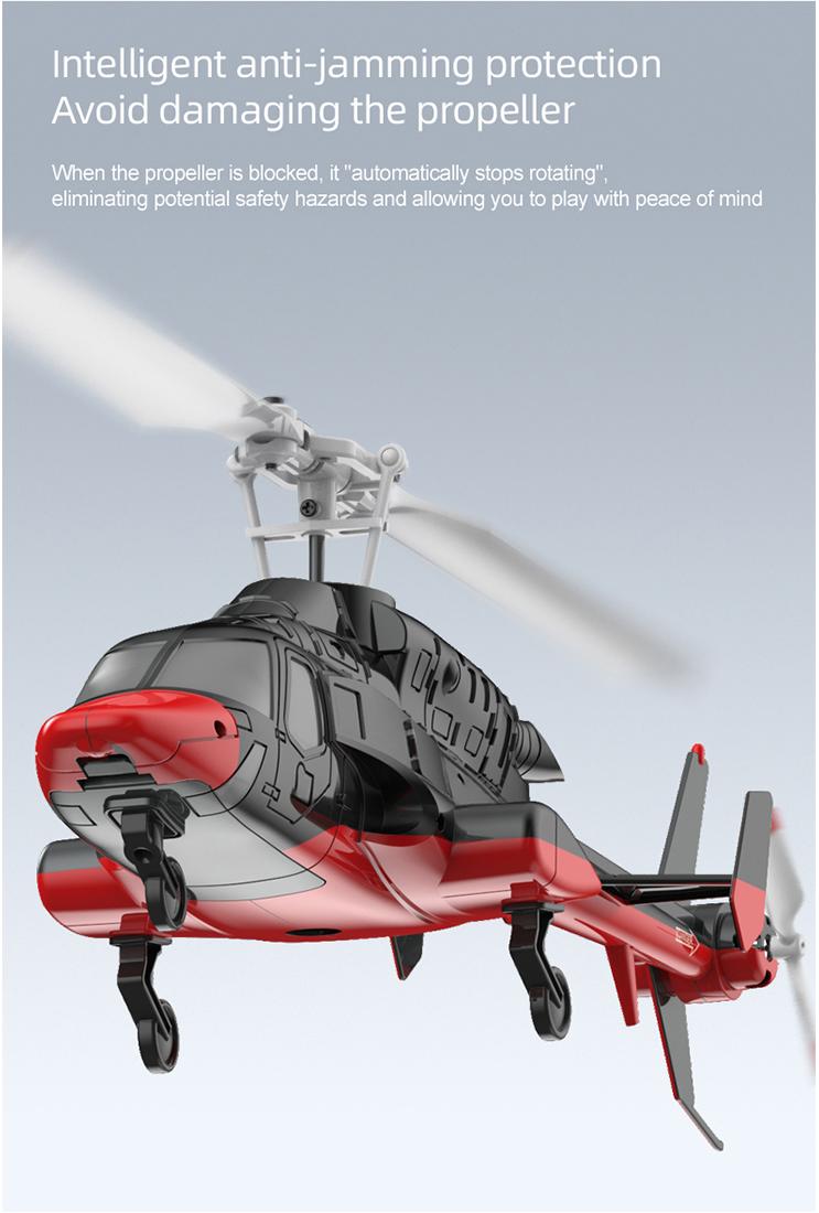 RC ERA A61 Micro RC Airwolf Helicopter 1/53 Scale Gyro with Optical Flow Altitude Hold RTF - stirlingkit