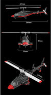 RC ERA A61 Micro RC Airwolf Helicopter 1/53 Scale Gyro with Optical Flow Altitude Hold RTF