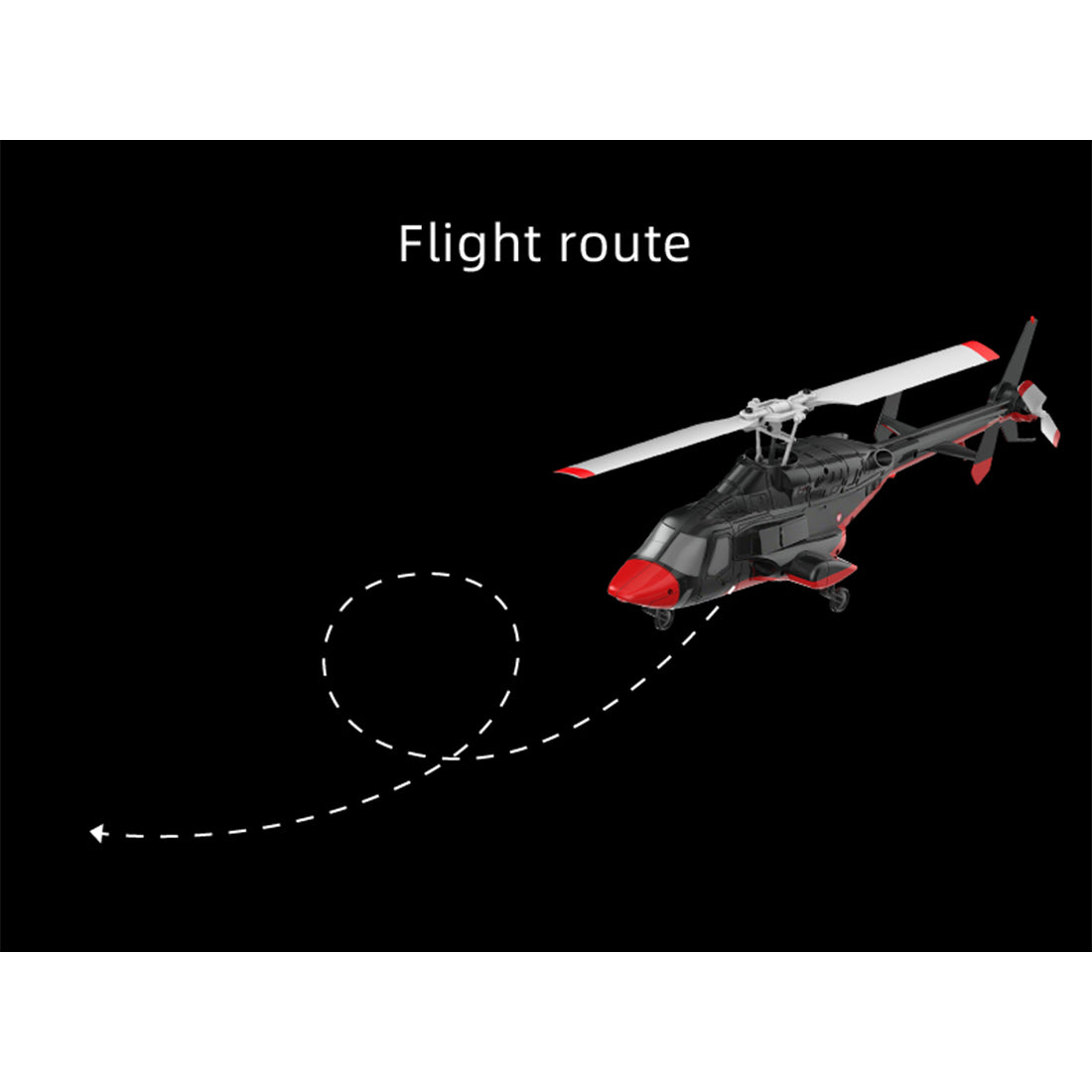 RC ERA A61 Micro RC Airwolf Helicopter 1/53 Scale Gyro with Optical Flow Altitude Hold RTF - stirlingkit