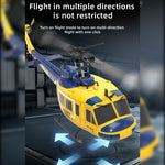 RC ERA C032 UH-1 Huey RTF 2.4G 6CH Flybarless 1/48 RC Helicopter Model for Beginner - stirlingkit