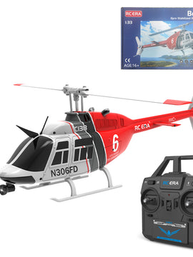 RC ERA C138 206 RC Helicopter 2.4G 6CH 1/33 Scale No Aileron Helicopter with Altitude Hold