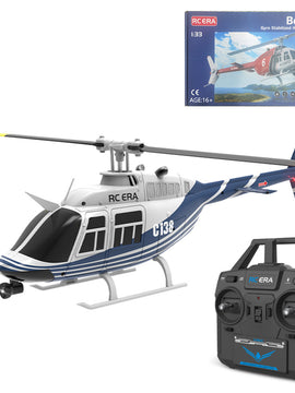 RC ERA C138 206 RC Helicopter 2.4G 6CH 1/33 Scale No Aileron Helicopter with Altitude Hold