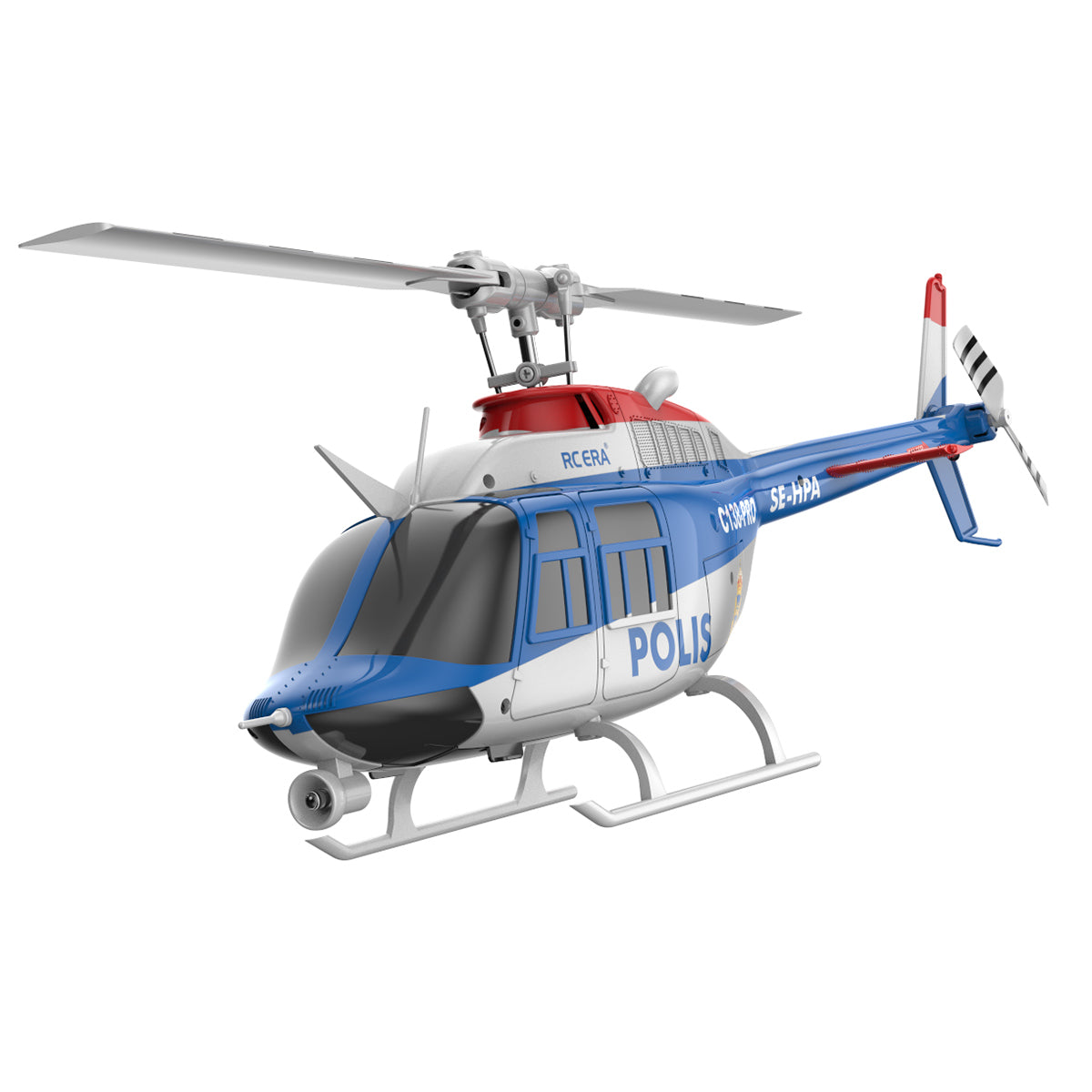 RC ERA C138 PRO Bell 206 Jet Ranger 2.4G 6CH 1/33 Scale RC Helicopter Model RTF - stirlingkit