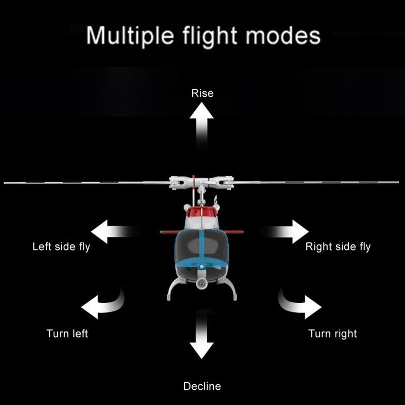 RC ERA C138 PRO Bell 206 Jet Ranger 2.4G 6CH 1/33 Scale RC Helicopter Model RTF - stirlingkit