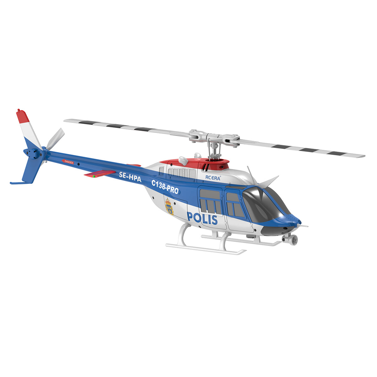 RC ERA C138 PRO Bell 206 Jet Ranger 2.4G 6CH 1/33 Scale RC Helicopter Model RTF - stirlingkit