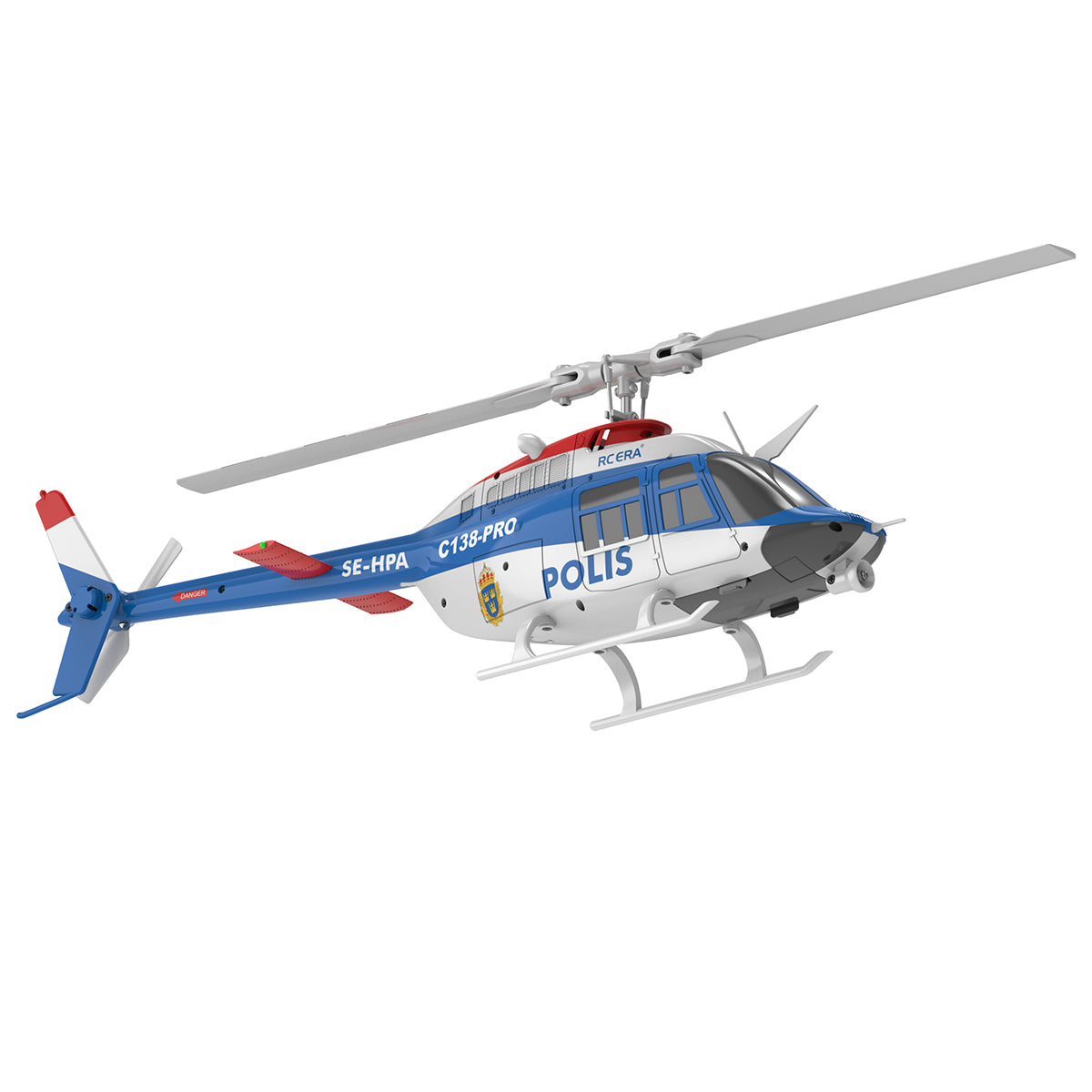 RC ERA C138 PRO Bell 206 Jet Ranger 2.4G 6CH 1/33 Scale RC Helicopter Model RTF - stirlingkit
