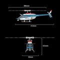 RC ERA C138 PRO Bell 206 Jet Ranger 2.4G 6CH 1/33 Scale RC Helicopter Model RTF - stirlingkit