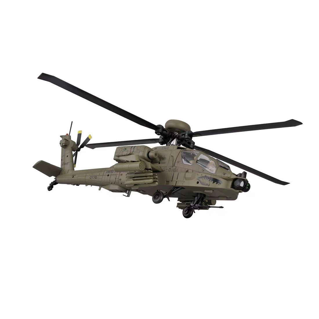 RC ERA C170 AH-64 Apache Small Scale RC Helicopter Model 6CH Optical Flow - stirlingkit