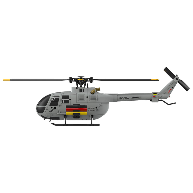 RC ERA C186S 6CH RC BO-105 Helicopter 1/48 Micro Scale 2.4G Military RC Plane with Optical Flow Positioning - stirlingkit