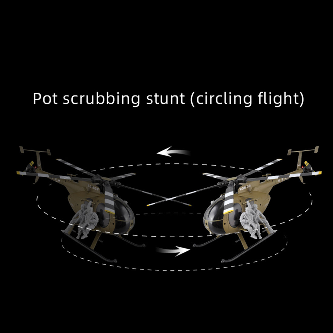RC ERA C189S MD500 Round Head Little Bird RC Helicopter with Optical Flow Positioning RTF