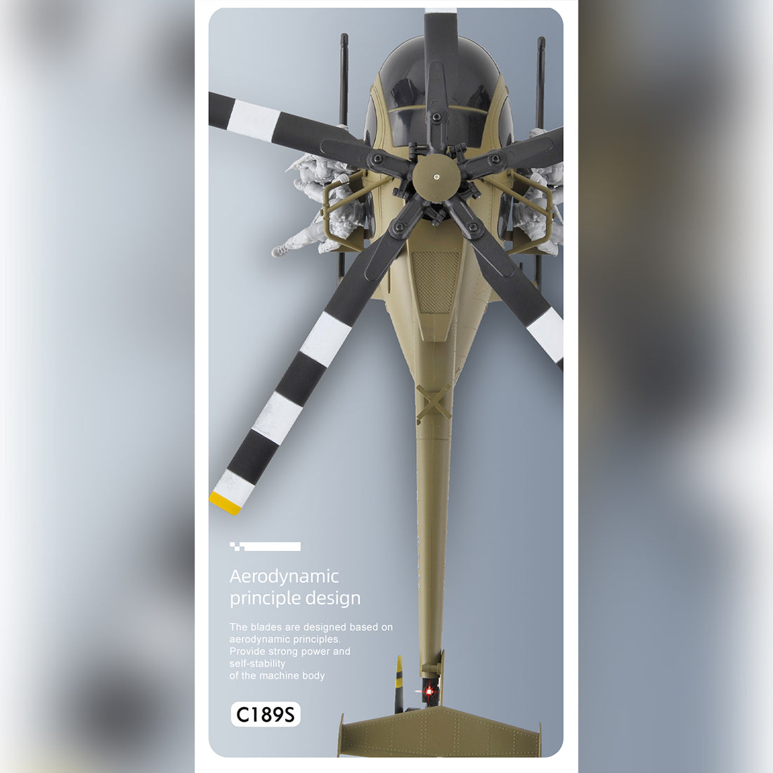 RC ERA C189S MD500 Round Head Little Bird RC Helicopter with Optical Flow Positioning RTF