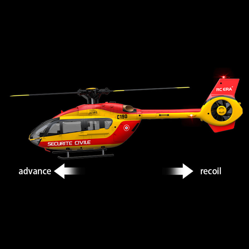 RC ERA C190 Powerful Beginner RC Helicopter Ready to Fly with 6-Axis Altitude Hold Optical Flow Positioning - stirlingkit