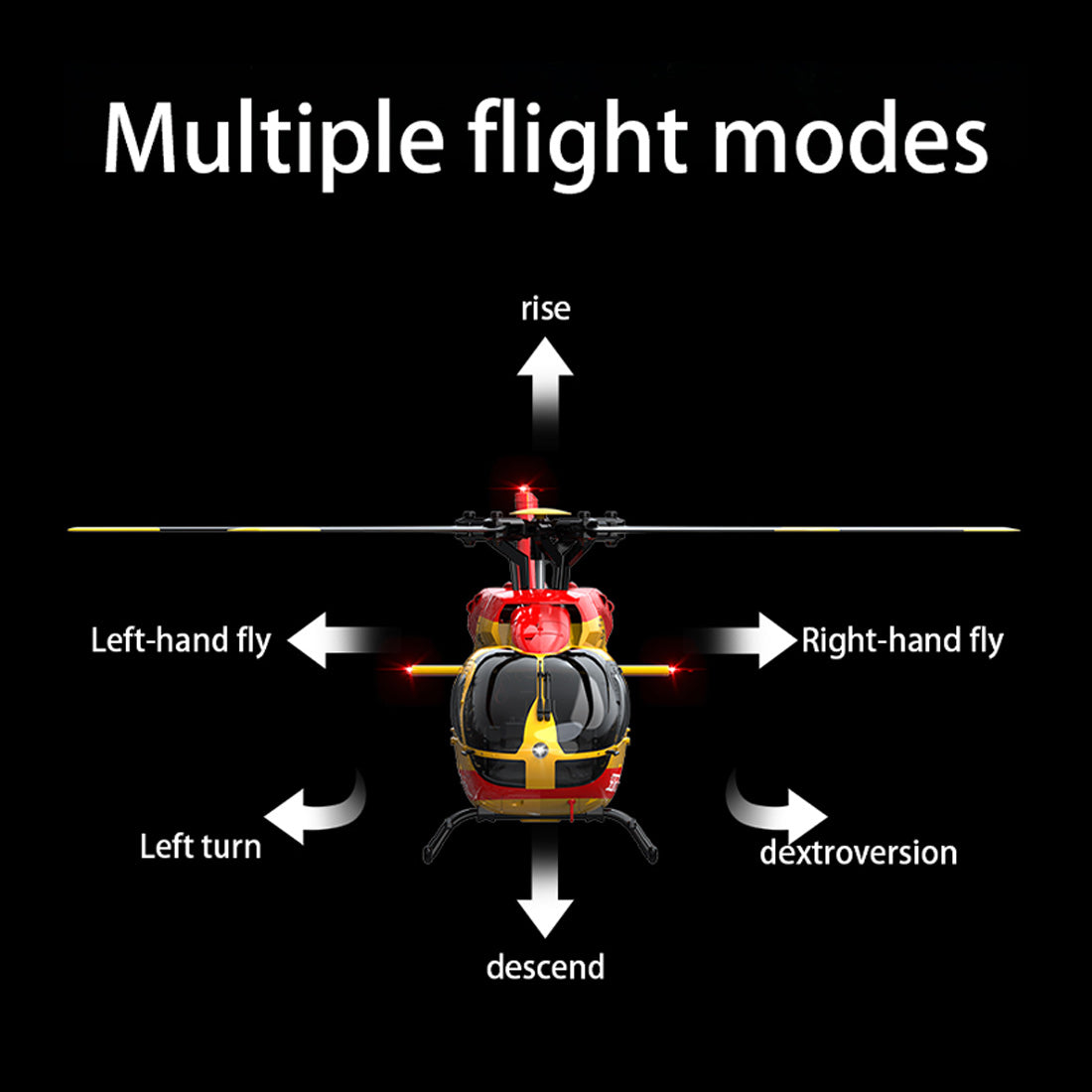 RC ERA C190 Powerful Beginner RC Helicopter Ready to Fly with 6-Axis Altitude Hold Optical Flow Positioning - stirlingkit