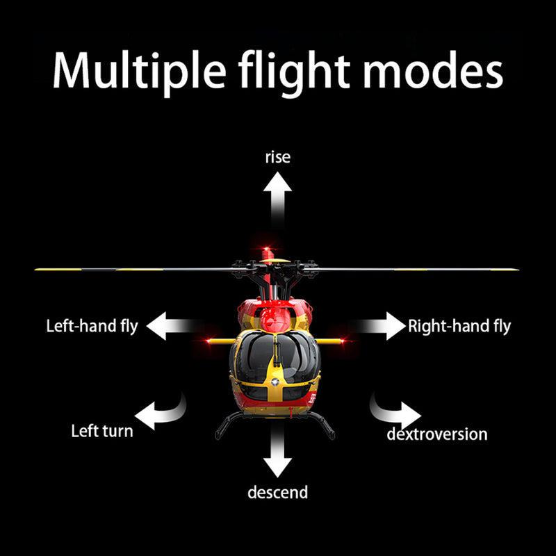 RC ERA C190 Powerful Beginner RC Helicopter Ready to Fly with 6-Axis Altitude Hold Optical Flow Positioning - stirlingkit