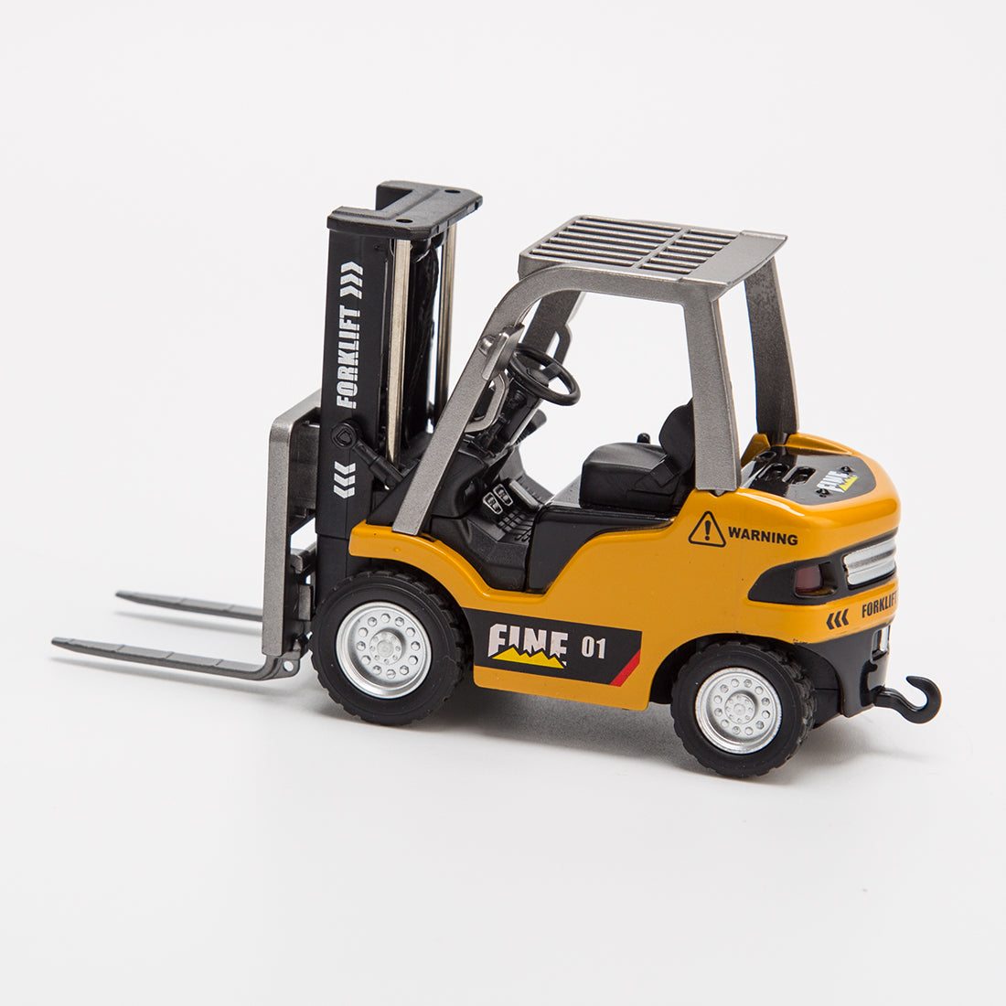 RC Forklift Remote Control Forklift With Flatbed Trailer Pullback Car 1/64 Scale 2.4G Kids Toy - stirlingkit