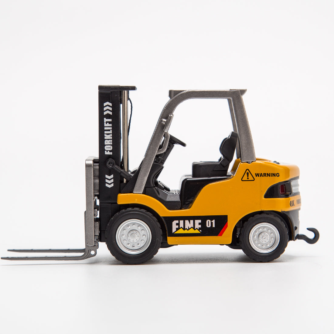 RC Forklift Remote Control Forklift With Flatbed Trailer Pullback Car 1/64 Scale 2.4G Kids Toy - stirlingkit