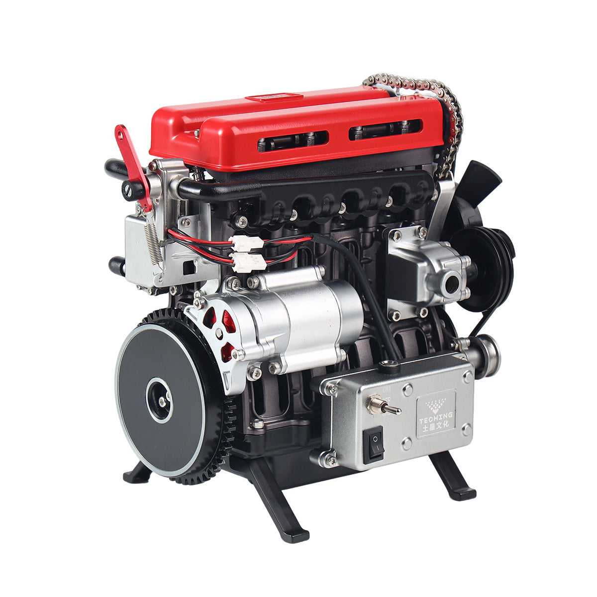 TECHING Build Your Own 4 Cylinder Engine Kits for Adults with Turbocharger DM111 Upgrade - stirlingkit