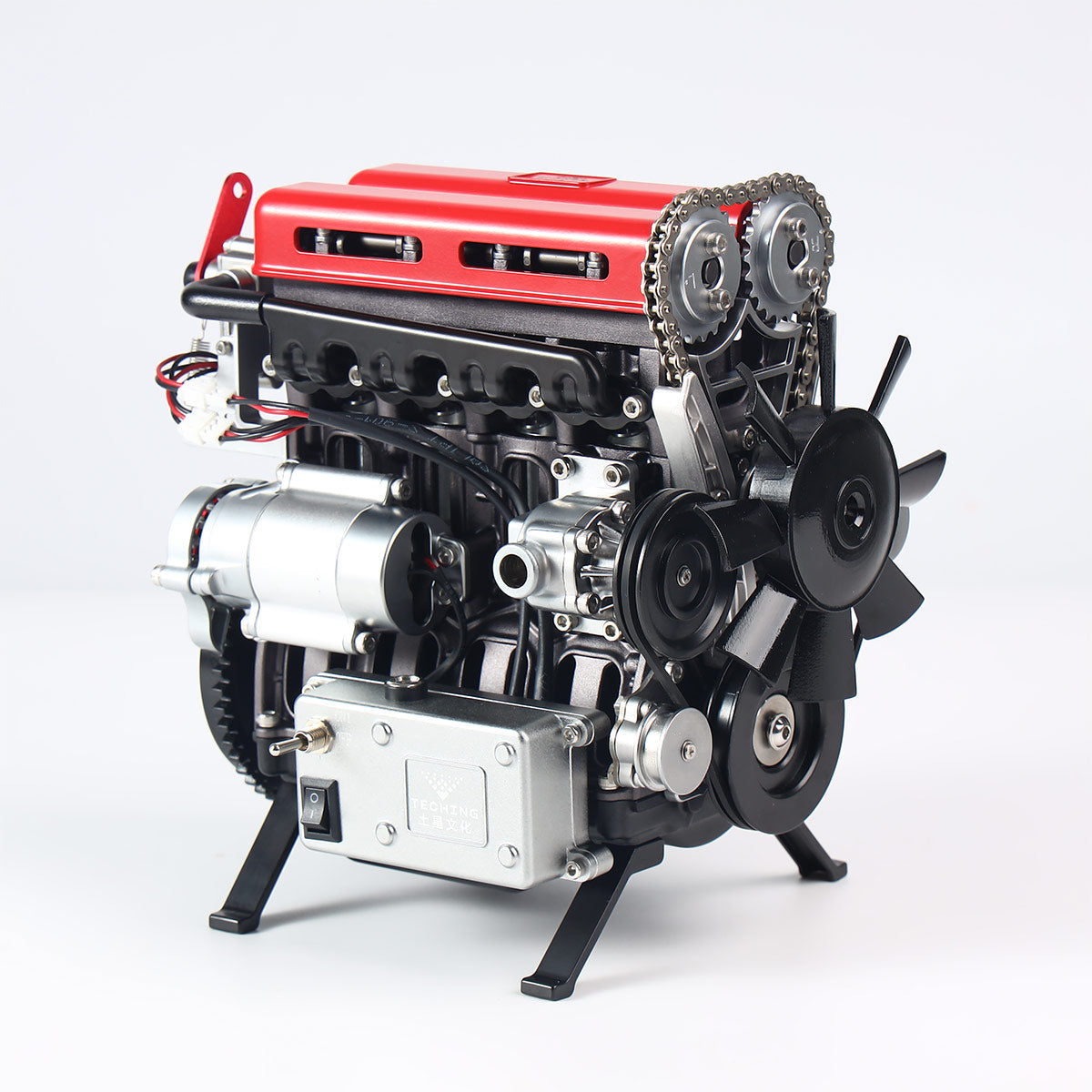 TECHING Build Your Own 4 Cylinder Engine Kits for Adults with Turbocharger DM111 Upgrade - stirlingkit