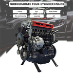 V4 Car Engine Model Full Metal Assembling Four-cylinder Building Kits for Researching Industry Studying/Toy/Gift