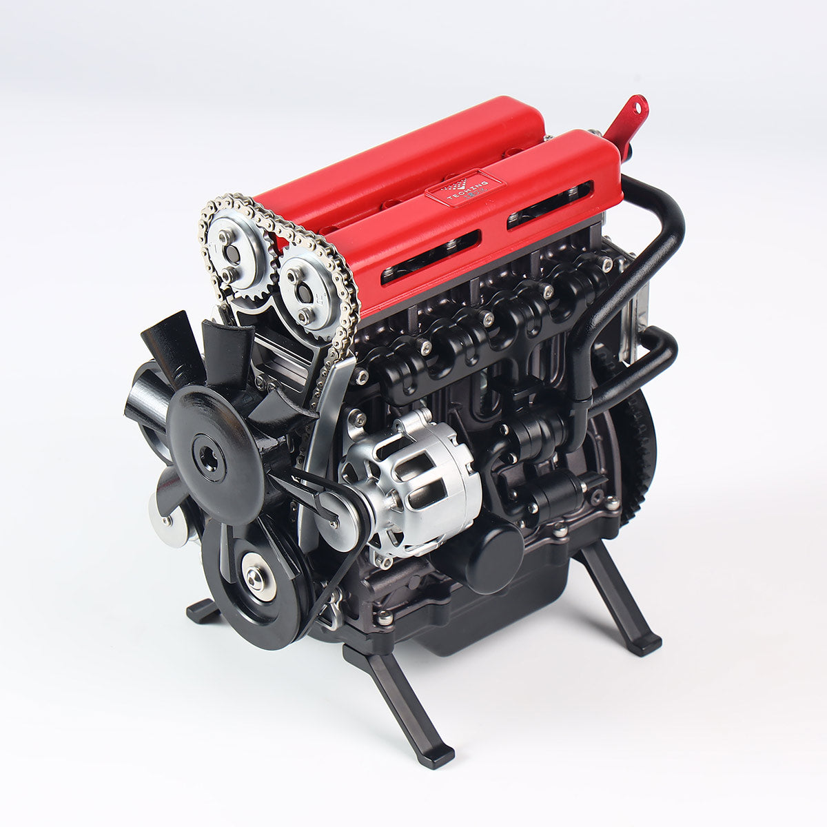 TECHING Build Your Own 4 Cylinder Engine Kits for Adults with Turbocharger DM111 Upgrade - stirlingkit