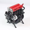 Teching Inline Four-Cylinder Stirling Engine kit That Works Aluminum Alloy Model Collection