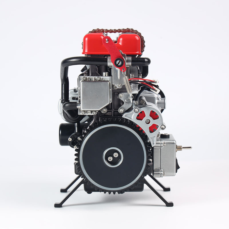 V4 Car Engine Model Full Metal Assembling Four-cylinder Building Kits for Researching Industry Studying/Toy/Gift