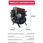 V4 Car Engine Model Full Metal Assembling Four-cylinder Building Kits for Researching Industry Studying/Toy/Gift