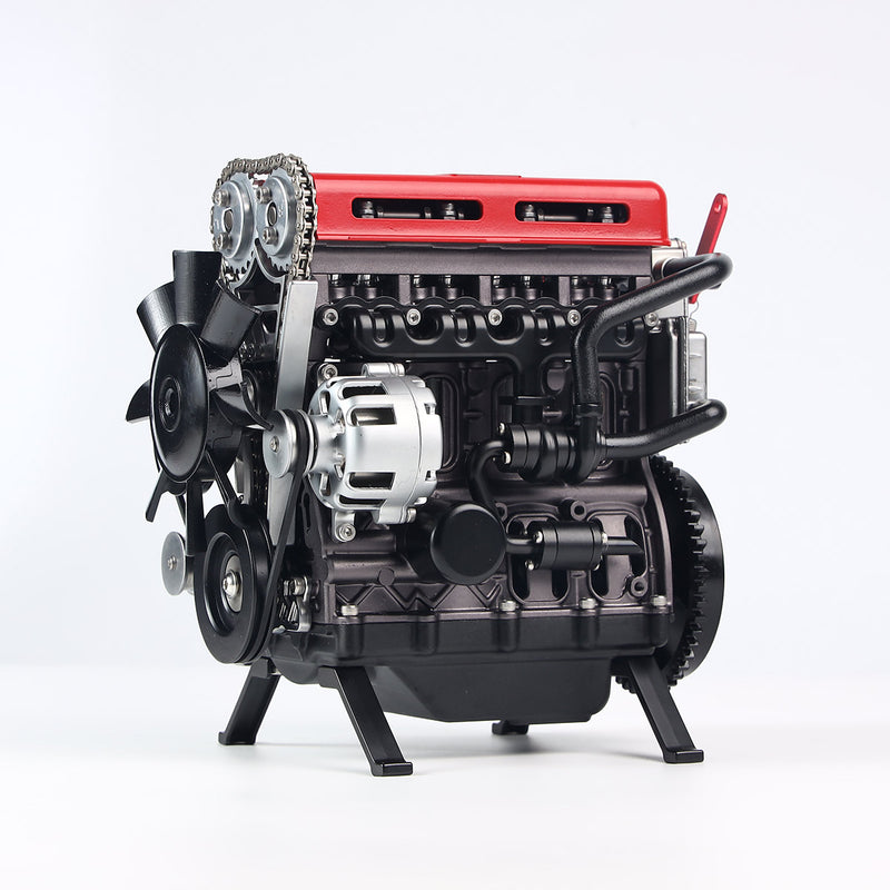 Teching Inline Four-Cylinder Stirling Engine kit That Works Aluminum Alloy Model Collection