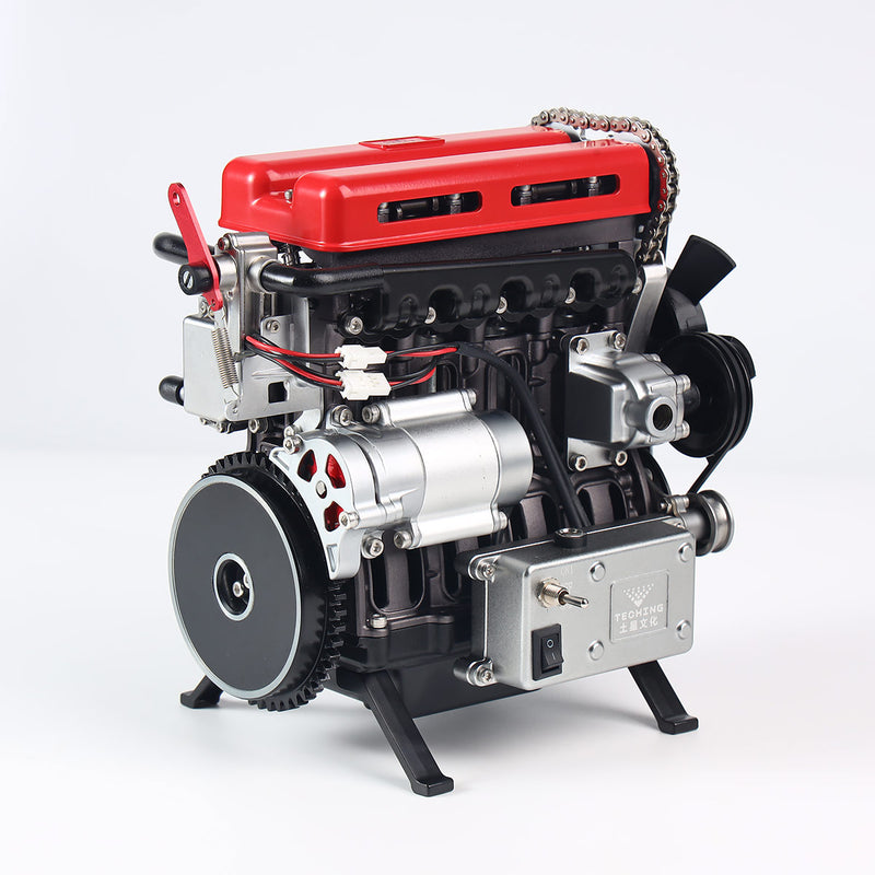 TECHING Build Your Own 4 Cylinder Engine Kits for Adults with Turbocharger DM111 Upgrade - stirlingkit
