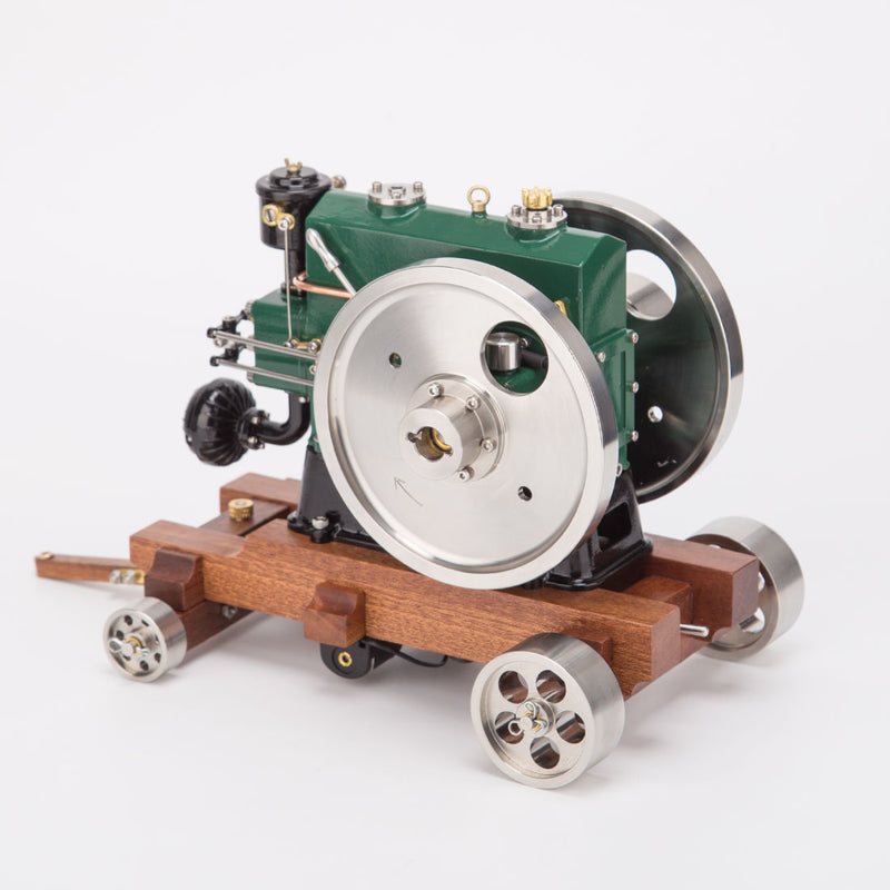 RETROL 1/8 3.6cc Vintage Gasoline Engine Trailer Mini Single Cylinder Four-Stroke ICE Model - stirlingkit