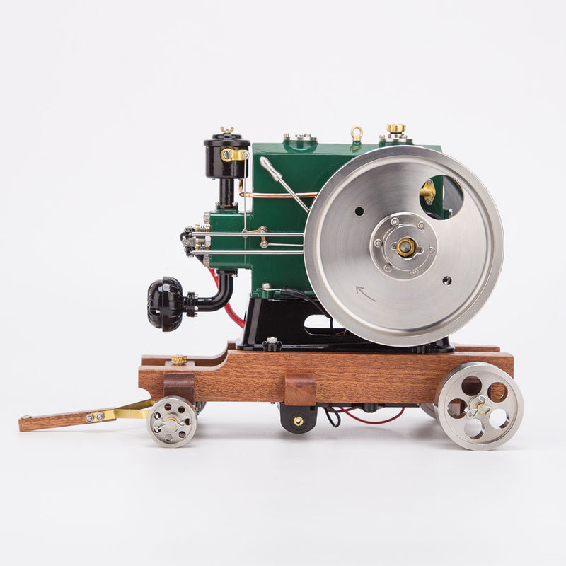 RETROL 1/8 3.6cc Vintage Gasoline Engine Trailer Mini Single Cylinder Four-Stroke ICE Model - stirlingkit