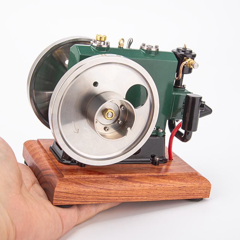 RETROL 1/8 3.6cc Vintage Gasoline Engine Trailer Mini Single Cylinder Four-Stroke ICE Model - stirlingkit