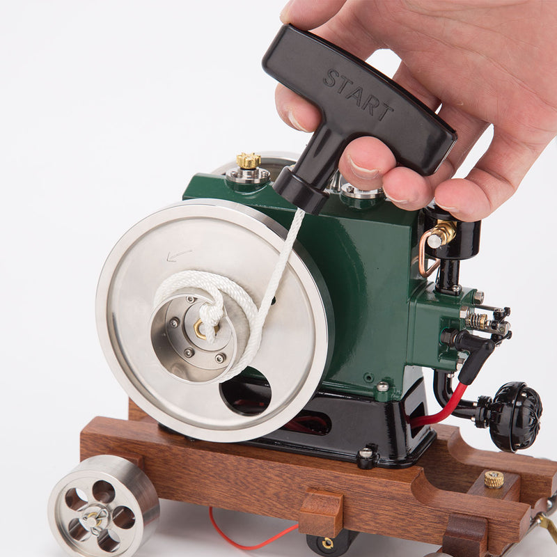 RETROL 1/8 3.6cc Vintage Gasoline Engine Trailer Mini Single Cylinder Four-Stroke ICE Model - stirlingkit