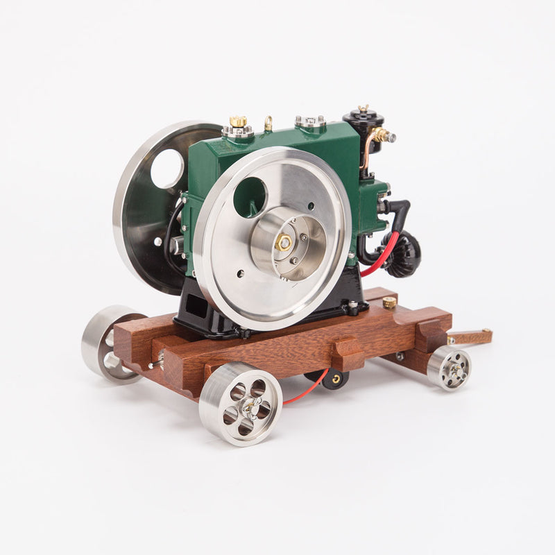 RETROL 1/8 3.6cc Vintage Gasoline Engine Trailer Mini Single Cylinder Four-Stroke ICE Model - stirlingkit