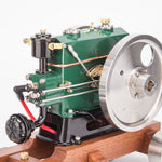 RETROL 1/8 3.6cc Vintage Gasoline Engine Trailer Mini Single Cylinder Four-Stroke ICE Model - stirlingkit