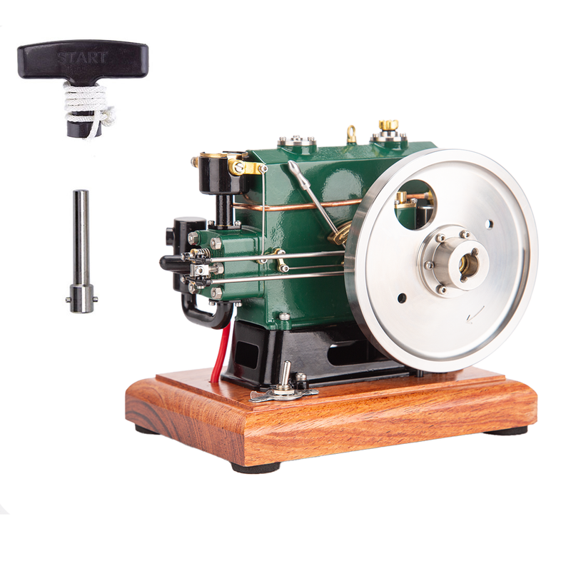 RETROL 1/8 3.6cc Vintage Gasoline Engine Trailer Mini Single Cylinder Four-Stroke ICE Model - stirlingkit