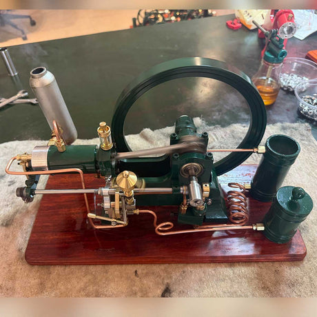 RETROL 16cc Horizontal 4-Stroke Diesel Stationary Engine Model Water-Cooled ICE Engine D16 - stirlingkit