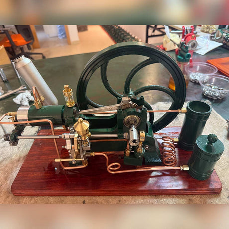 RETROL 16cc Horizontal 4-Stroke Diesel Stationary Engine Model Water-Cooled ICE Engine D16 - stirlingkit