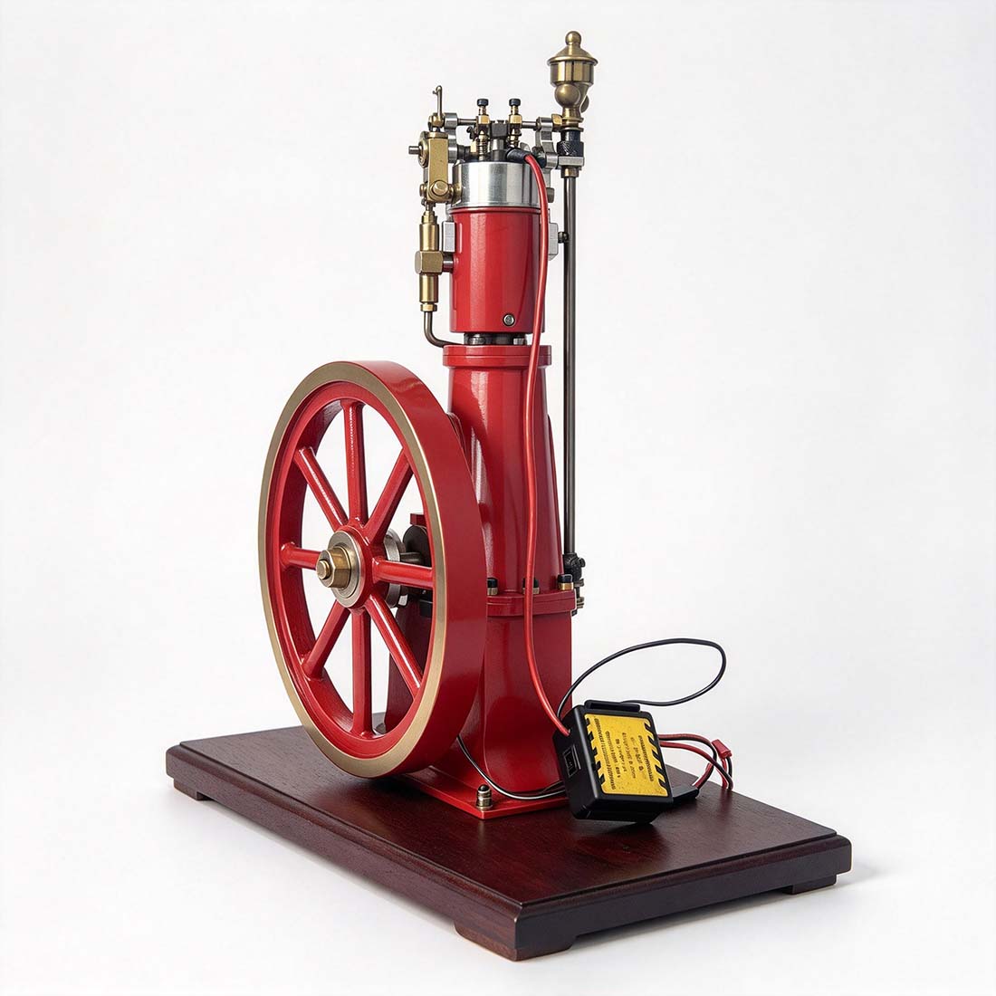 Retrol A16 Scandinavian-Style Stationary Engine Model, 16cc Petrol A-Frame with Flyball Governor - stirlingkit