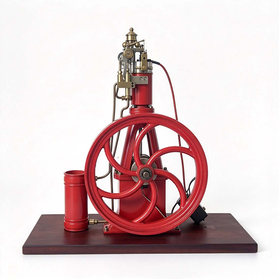 Retrol A16 Scandinavian-Style Stationary Engine Model, 16cc Petrol A-Frame with Flyball Governor - stirlingkit