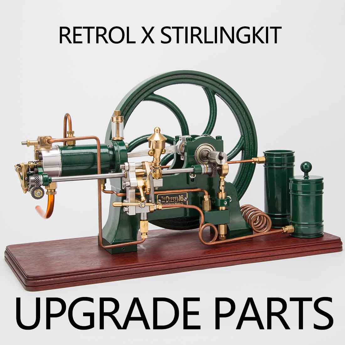 Retrol D16 Horizontal Diesel Engine Upgrade Kit - stirlingkit
