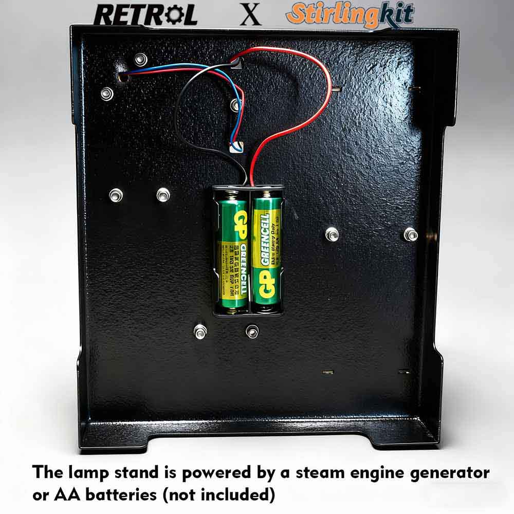RETROL GF-01 Miniature Metal Working Workshop Model Kits with Mechanical Transmission System for Retrol Steam Engine Models - stirlingkit