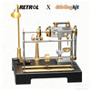 RETROL GF-01 Miniature Metal Working Workshop Model Kits with Mechanical Transmission System for Retrol Steam Engine Models