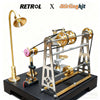 RETROL GF-01 Miniature Metal Working Workshop Model Kits with Mechanical Transmission System for Retrol Steam Engine Models