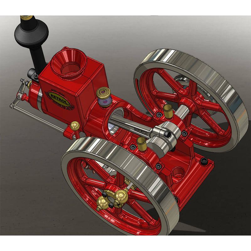 RETROL HM-01 7cc Model Hit and Miss 4-stroke Horizontal Internal Combustion Engine - stirlingkit