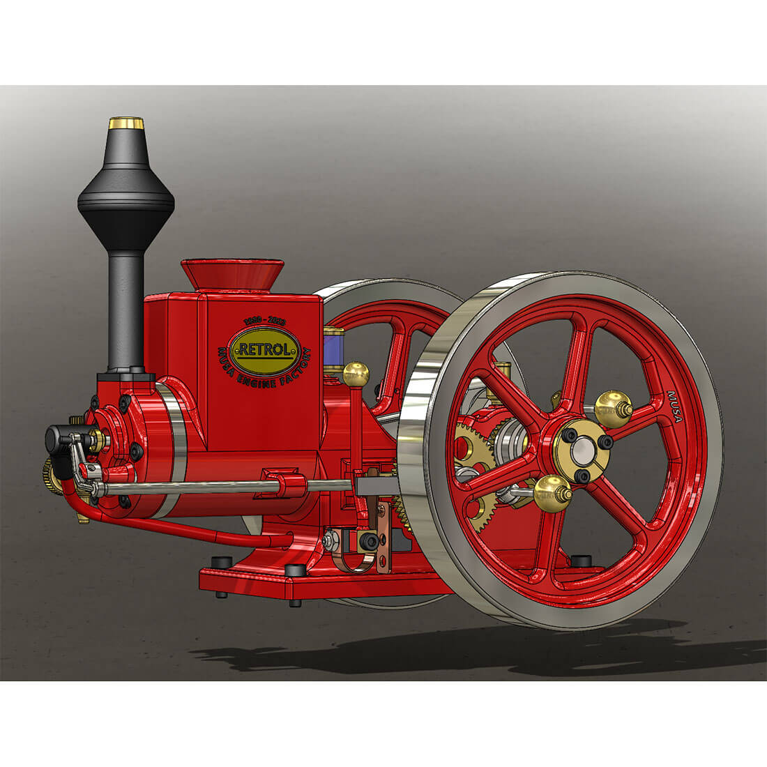 RETROL HM-01 7cc Model Hit and Miss 4-stroke Horizontal Internal ...